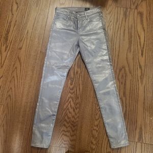 AG Adriano Goldschmied Women's Farrah High-Rise Skinny Fit Leatherette 25
